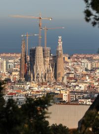 Barcelonská katedrála Sagrada Familia