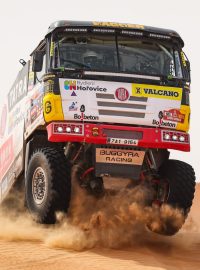Martin Šoltys v kamionu Tatra Buggyra na Dakaru 2023