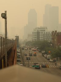 Znečistěné ovzduší v New Yorku