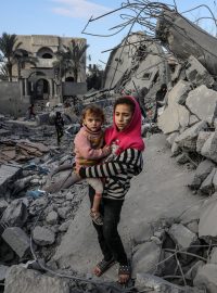 Trosky po útoku Izraele na Pásmo Gazy