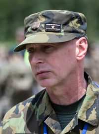 Generál Pavel Kolář při cvičení Slovenský štít 2022