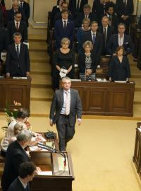 Poslanec ODS Marek Benda během ustavující schůze sněmovny