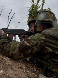 Ukrajinský voják na frontě (ilustrační foto)